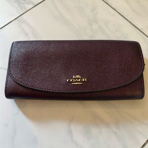 Coach Dark Purple Women's Wallet